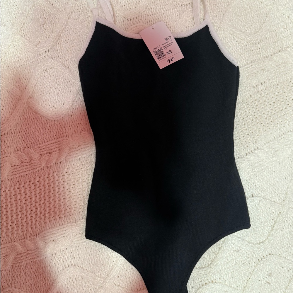 Black sweater body suit